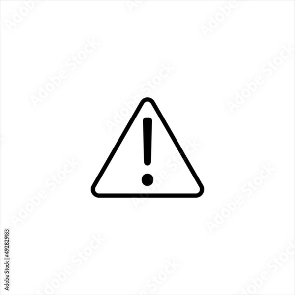 Fototapeta attention icon vector illustration symbol