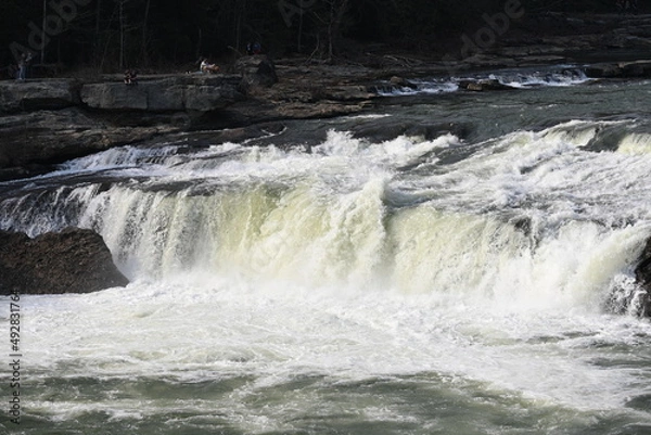 Obraz waterfall on the river