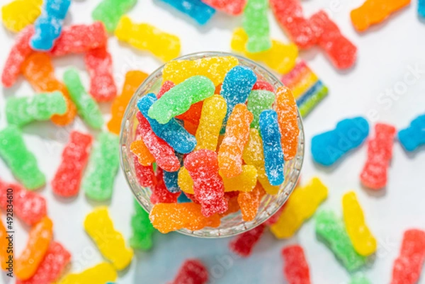 Obraz Sour gummy candy