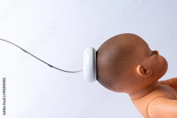 Fototapeta Vacuum delivery extraction pump, to assist delivery of a baby using a vacuum device.