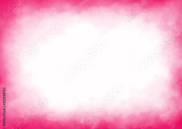 Obraz Abstract pink cloud  texture on white paper.