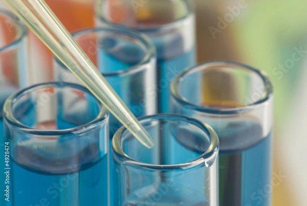 Fototapeta test tubes close-up