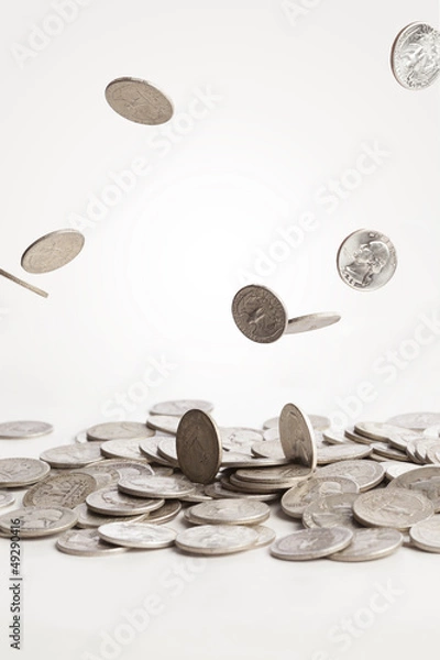 Fototapeta Falling Coins
