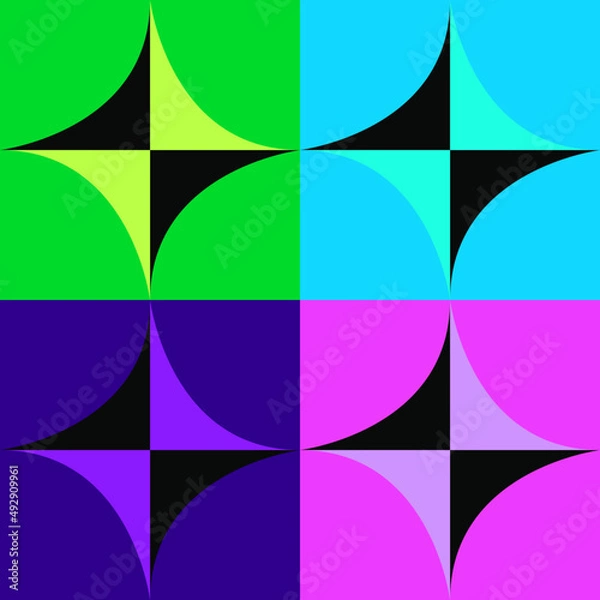 Obraz abstract star corporate flat design 