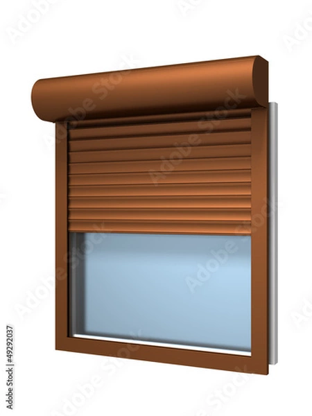 Obraz Window with roller shutter