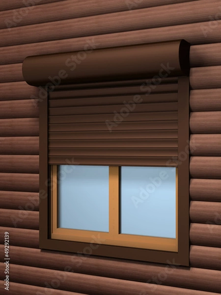 Obraz Window with roller shutter