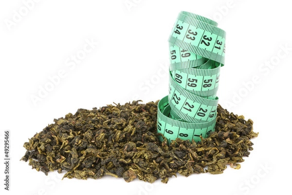 Obraz oolong tea and meter