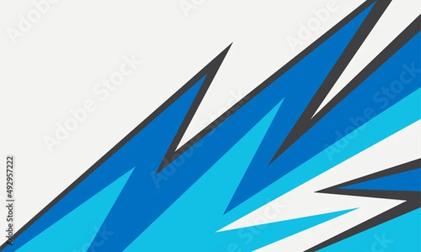 Fototapeta Simple background with gradient and colorful zigzag pattern