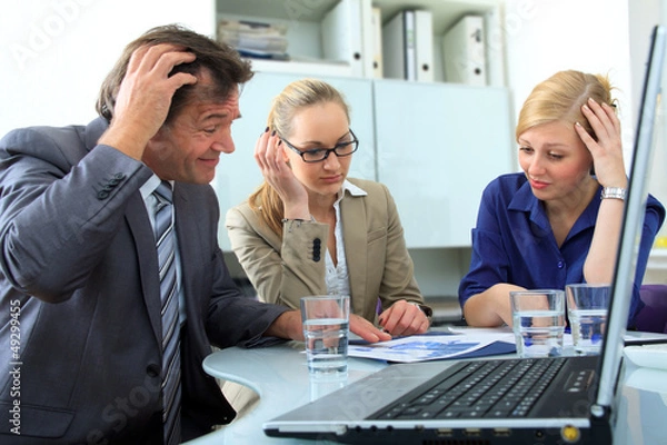 Obraz Meeting mit Problemen