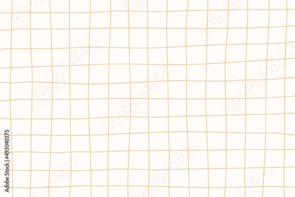 Obraz Yellow grid modern background. Hand drawn vector backdrop, cover, banner.	

