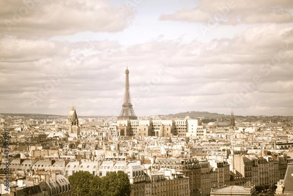 Fototapeta view from eiffel tower