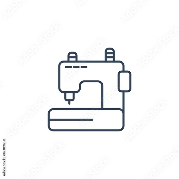 Fototapeta sewing machines icons  symbol vector elements for infographic web