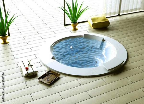 Obraz whirlpool inside outside