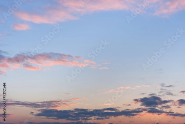 Obraz Pink evening sky