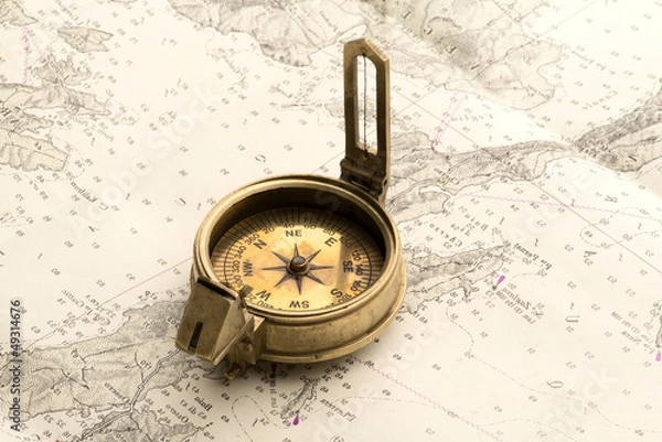 Fototapeta Ancient compass