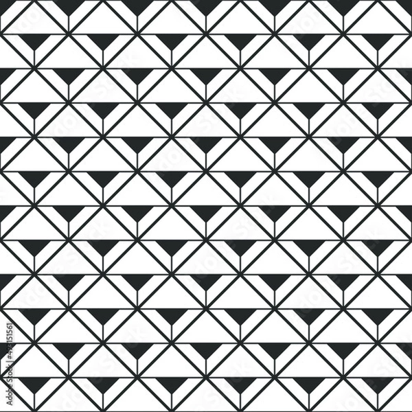 Fototapeta Simple colorful geometry background.Vector illustration.
