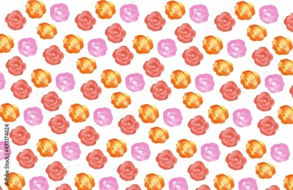 Fototapeta roses seamless