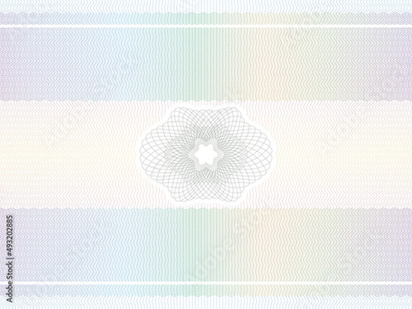Fototapeta Guilloche background for certificate or diploma and currency design