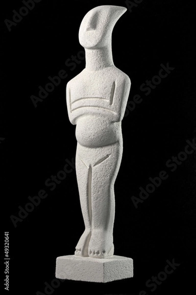 Obraz Cycladic figurine, sample of the Cycladic civilization in Greece