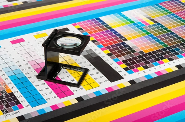 Obraz Wielkość i druk testowy