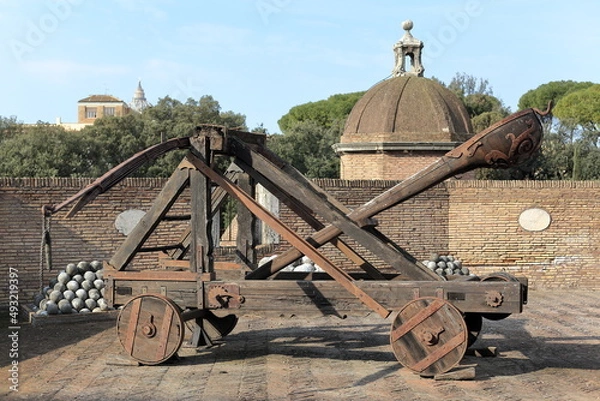 Obraz Catapulta - Medioevo