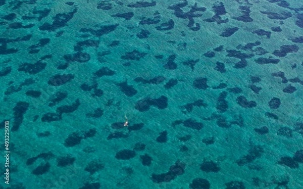 Obraz Ocean arial with boat