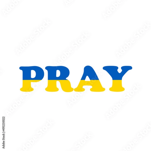 Obraz Stand with Ukraine flag. Stop War campaign