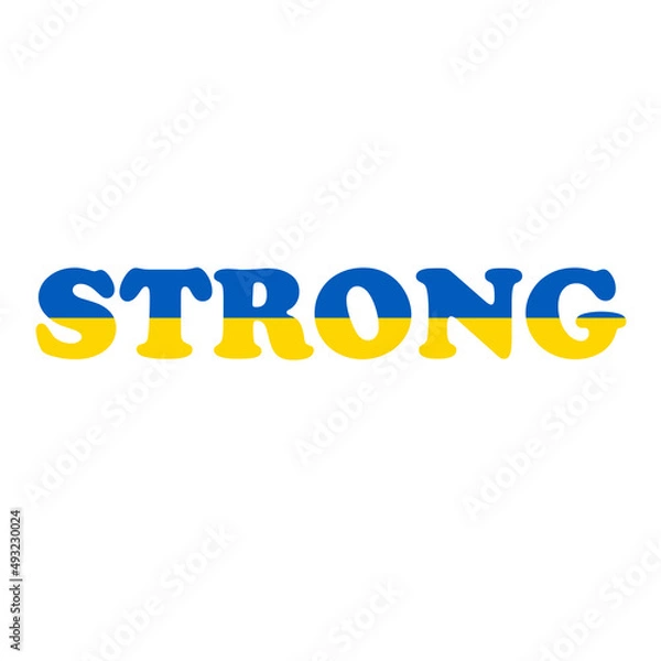 Obraz Stand with Ukraine flag. Stop War campaign