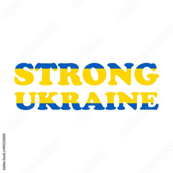 Obraz Stand with Ukraine flag. Stop War campaign