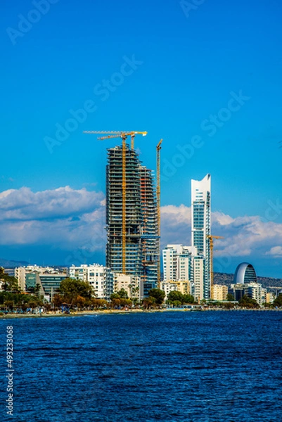 Obraz Limassol / Cyprus Beach Walk way Sun 