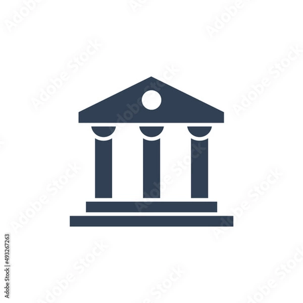 Fototapeta Museum  icons  symbol vector elements for infographic web