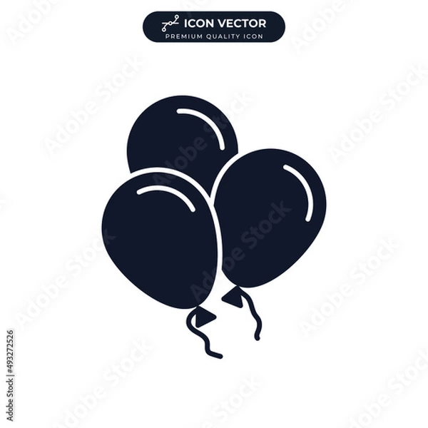 Fototapeta ballons icon symbol template for graphic and web design collection logo vector illustration