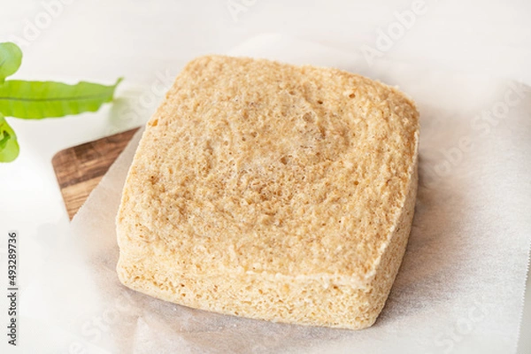 Obraz オートミールで作った蒸しパン