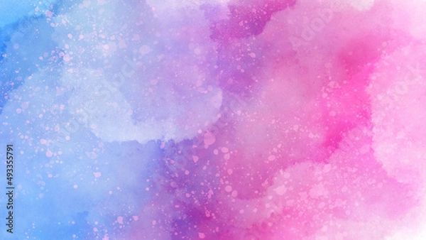 Fototapeta 抽象_青とピンク_グラデーション