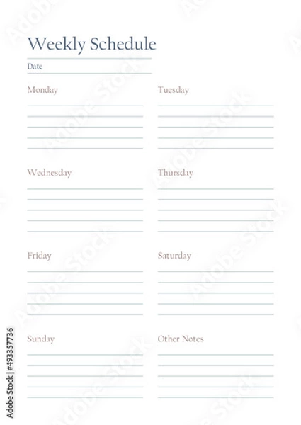 Fototapeta Planner Bundles