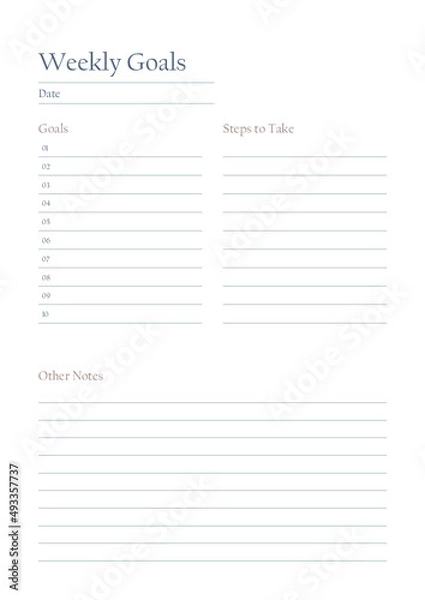 Fototapeta Planner Bundles