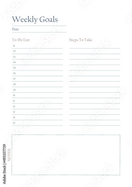 Fototapeta Planner Bundles