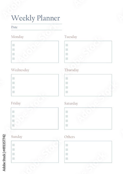 Fototapeta Planner Bundles