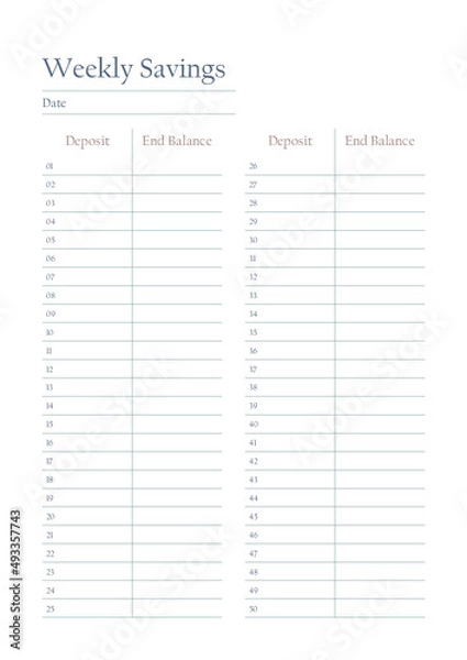 Fototapeta Planner Bundles