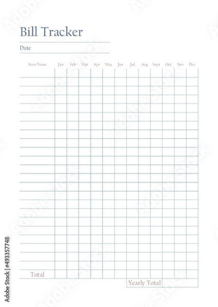 Fototapeta Planner Bundles