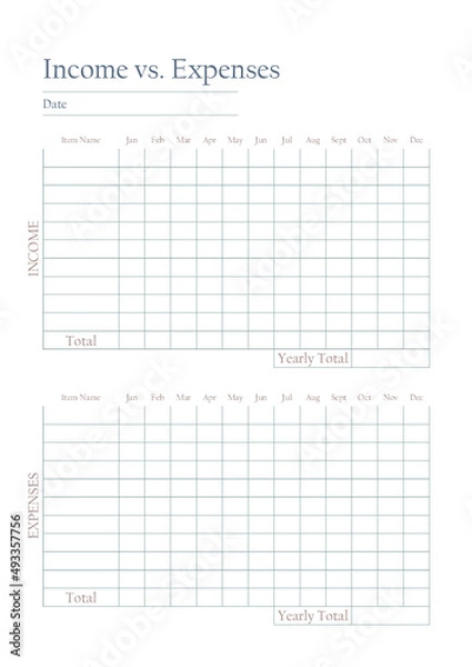 Fototapeta Planner Bundles