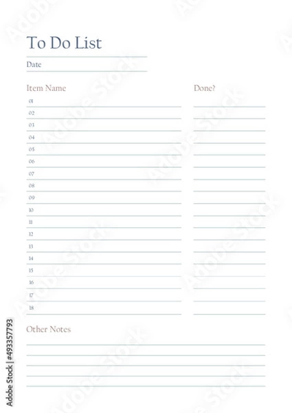 Fototapeta Planner Bundles