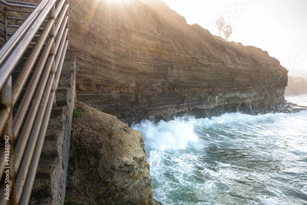 Fototapeta ocean and cliffs