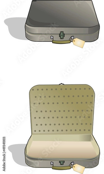 Obraz valise ouverte et fermée