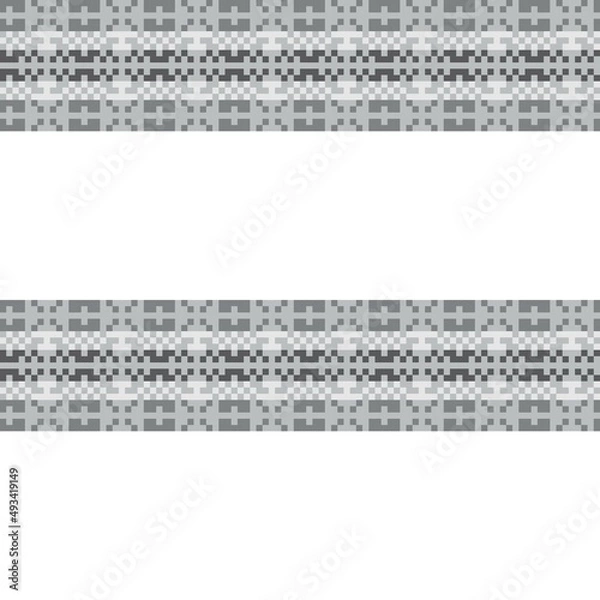 Fototapeta Snowflakes Fair Isle Seamless Pattern Design