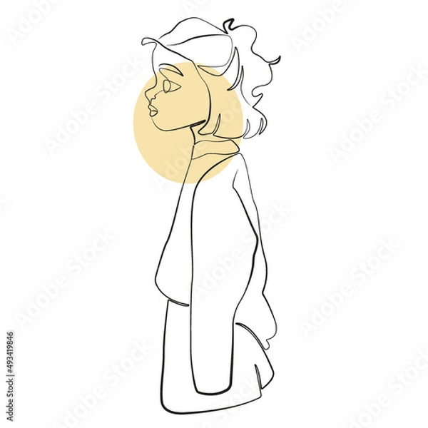 Obraz One Line Zeichnung