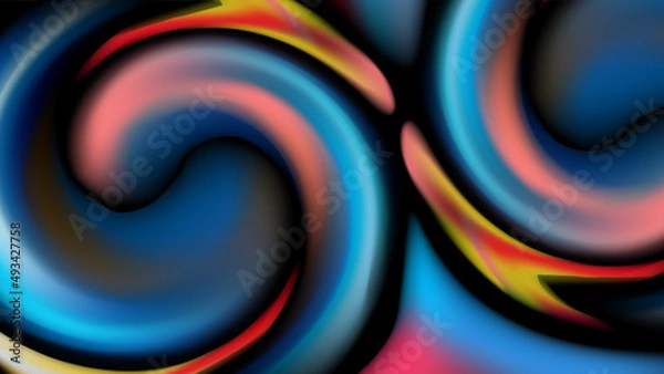 Fototapeta Abstract mesh colors background.  abstract twirl mesh color desktop wallpaper. abstract background with smooth gradient colors and multicolor texture design for brochure, book cover, web template.