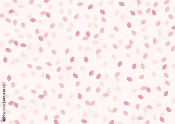 Obraz レトロ　桜　イラスト　背景