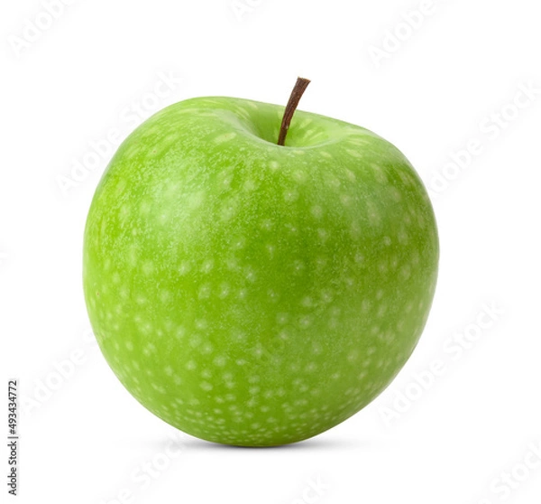 Fototapeta Green apples isolated on a white background