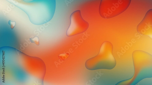 Fototapeta Abstract blurred colors background.  abstract water drop desktop wallpaper. abstract mesh background with smooth gradient colors and multicolor texture design for brochure, book cover, web template.